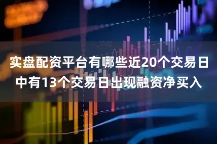 实盘配资平台有哪些近20个交易日中有13个交易日出现融资净买入