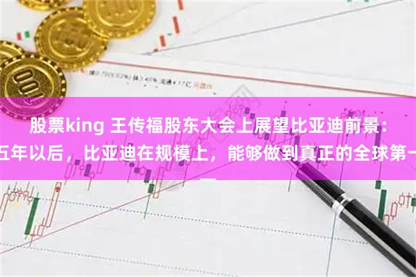 股票king 王传福股东大会上展望比亚迪前景：五年以后，比亚迪在规模上，能够做到真正的全球第一